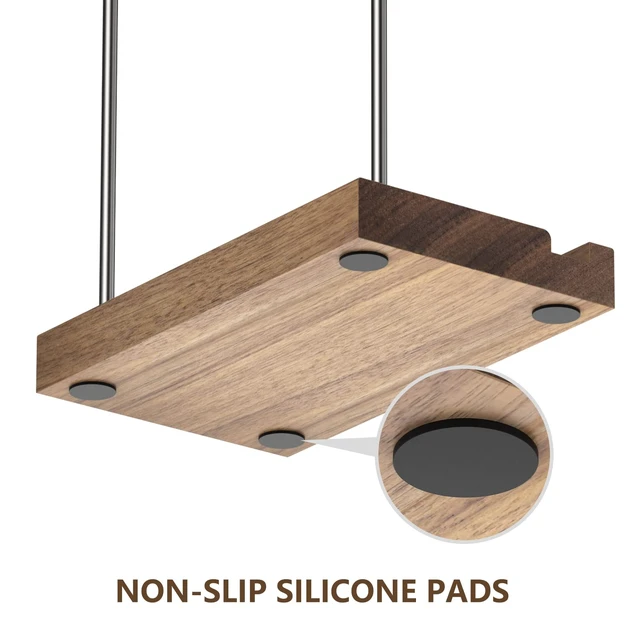 Alt view image 3 of 7 - Now Playing Vinyl Record Stand, Vinyl Display Holder for Albums and LP Storage, Holds any Size Records (Walnut)
