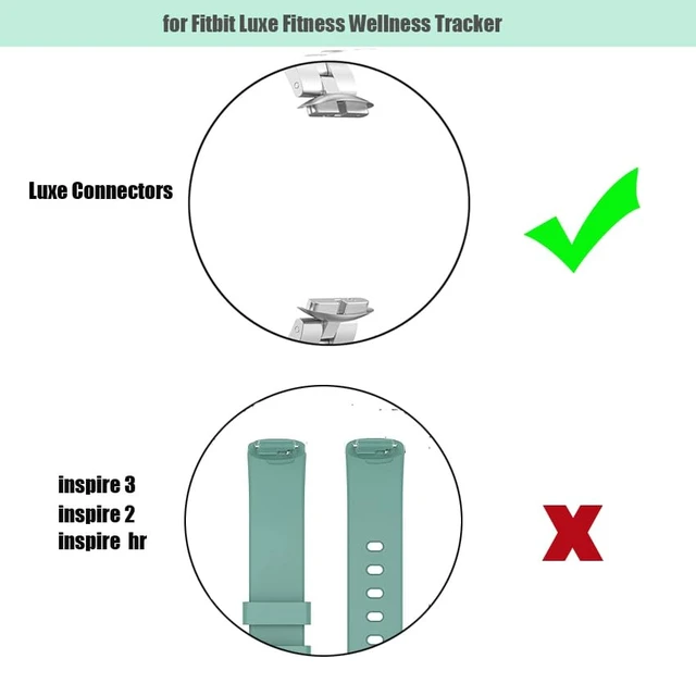 Alt view image 7 of 7 - Bands Compatible with Fitbit Luxe Metal Stainless Steel Watch Band Replacement Classic Durable Solid Link Accessory Buckle Metal Strap Wrist Band for Luxe Fitness Wellness Tracker