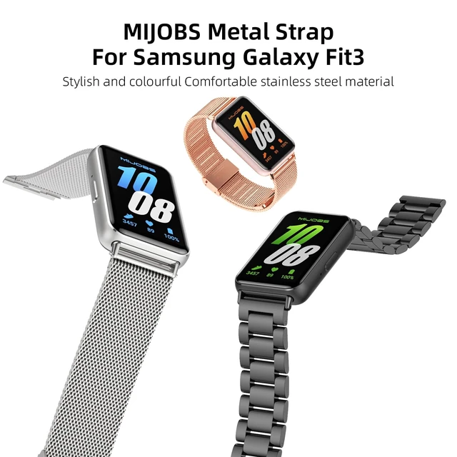 Alt view image 3 of 7 - Strap Compatible with Samsung Galaxy Fit 3 SM-R390 Bands for Women Men, Sport Straps Replacement Wristband Accessories for Samsung Galaxy Fit3