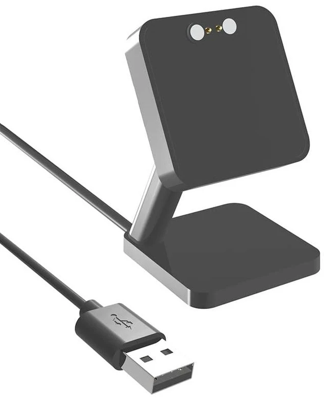 Alt view image 3 of 5 - Compatible with Moto Watch 120, 70, 40 Smart Watch Charging Dock Station, 2-in-1 Charger & Stand, Stable & Safe Charging, Sleek & Functional Design, Black-1