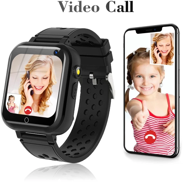 Alt view image 2 of 7 - Smart Watch for Kids, 4G Kids Phone Smartwatch with GPS Tracker, WiFi SMS, Call, Voice Video Chat, Bluetooth, Audio Recording, Alarm, Pedometer, Wrist Watch for 4-16 Boys Girls Birthday Gifts
