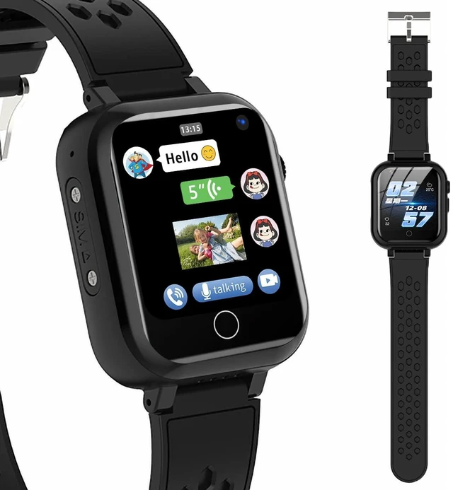 Alt view image 3 of 7 - Smart Watch for Kids, 4G Kids Phone Smartwatch with GPS Tracker, WiFi SMS, Call, Voice Video Chat, Bluetooth, Audio Recording, Alarm, Pedometer, Wrist Watch for 4-16 Boys Girls Birthday Gifts