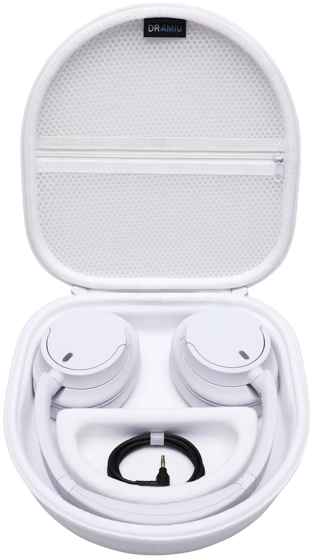 Main image of Large Headphone Case, White Compatible with JBL Tune/Live 720BT/730BT/770NC/780NC, Bose, Sony, Skullcandy, KVIDIO, TOZO, BERIBES, Soundcore Headphones