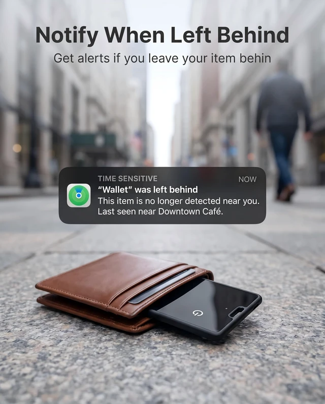 Alt view image 6 of 7 - Wallet Tracker Card for Apple Find My (iOS Only) 0.1in Ultra-Thin Bluetooth Smart Card Tracker 10+ Year Battery IP67 Waterproof GPS Tracker Item Finder for Keys, Bags, Passport, Luggage
