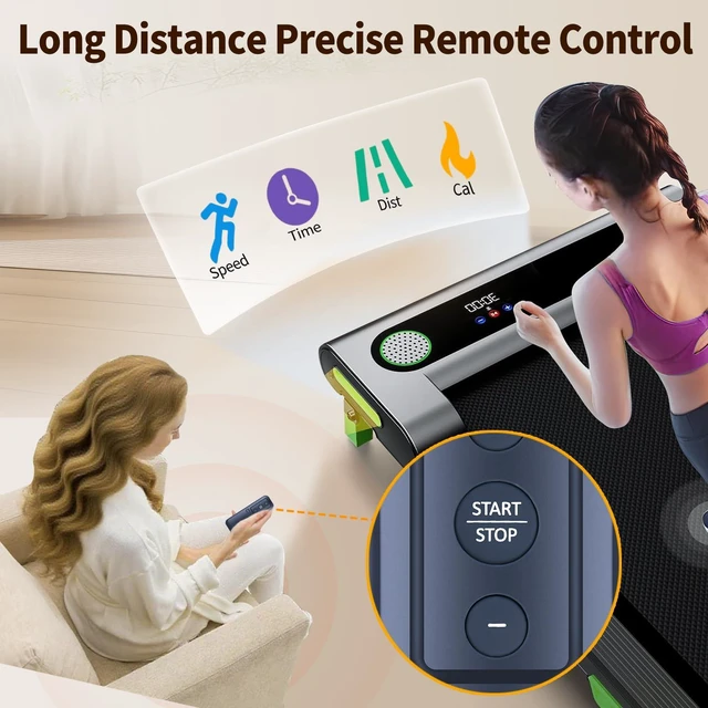 Alt view image 6 of 7 - Replacement Remote for WELLFIT WFWP009 Gkyet GKTR001 Walking Pad Treadmill
