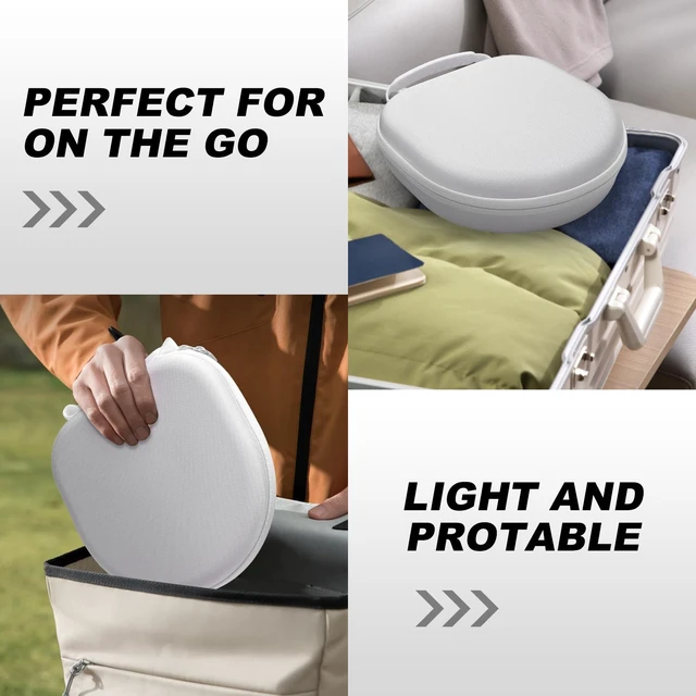 Alt view image 7 of 7 - Large Headphone Case, White Compatible with JBL Tune/Live 720BT/730BT/770NC/780NC, Bose, Sony, Skullcandy, KVIDIO, TOZO, BERIBES, Soundcore Headphones