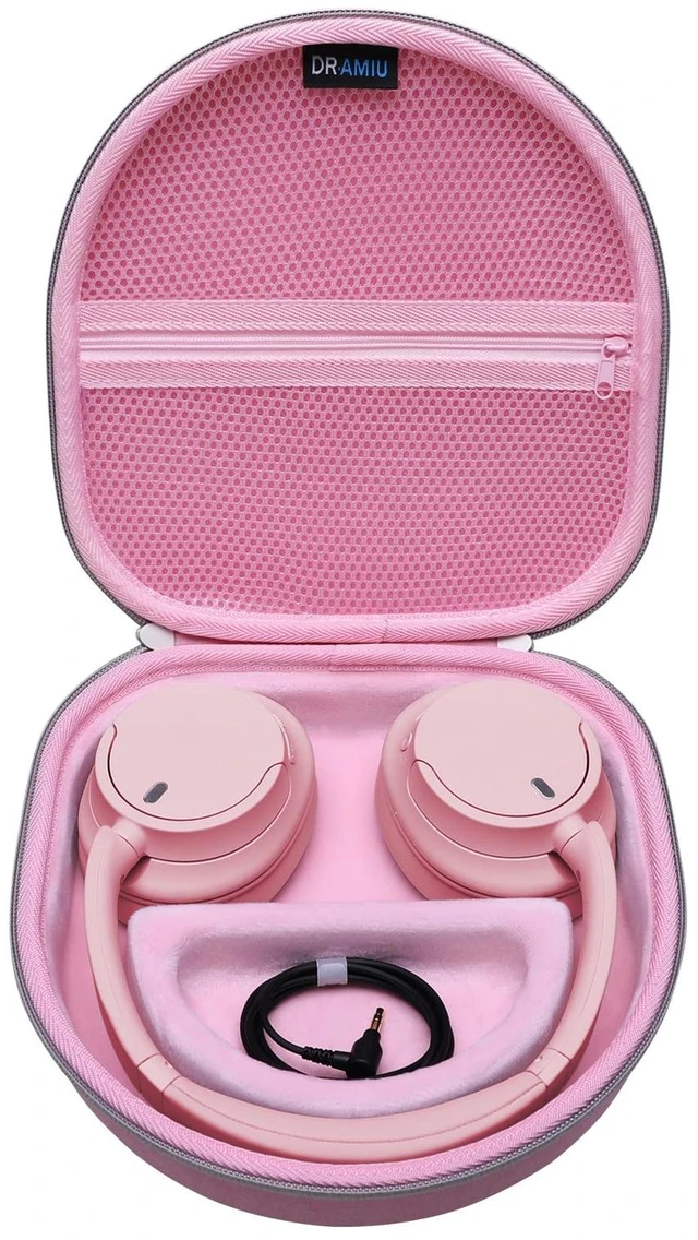 Main image of Large Headphone Case, Pink Compatible with JBL Tune/Live 720BT/730BT/770NC/780NC, Bose, Sony, Skullcandy, KVIDIO, TOZO, BERIBES, Soundcore Headphones