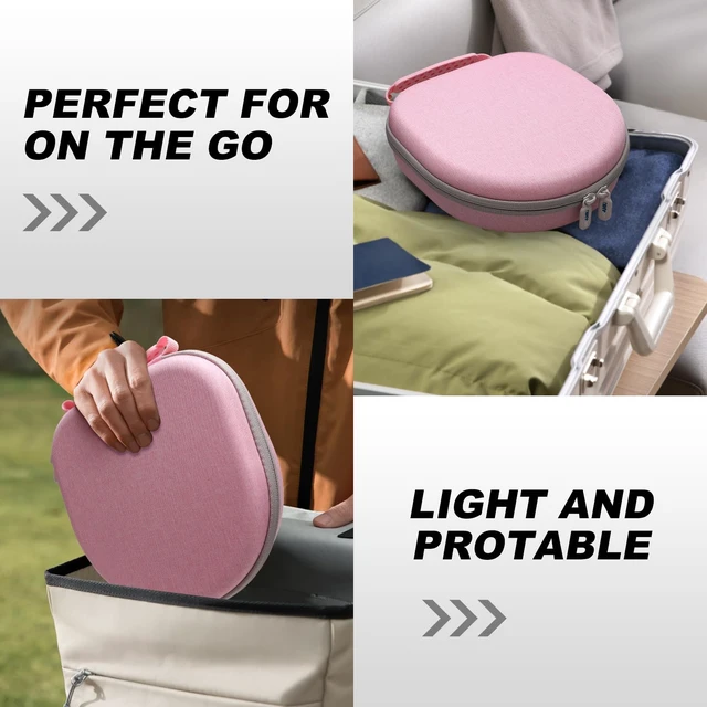 Alt view image 7 of 7 - Large Headphone Case, Pink Compatible with JBL Tune/Live 720BT/730BT/770NC/780NC, Bose, Sony, Skullcandy, KVIDIO, TOZO, BERIBES, Soundcore Headphones