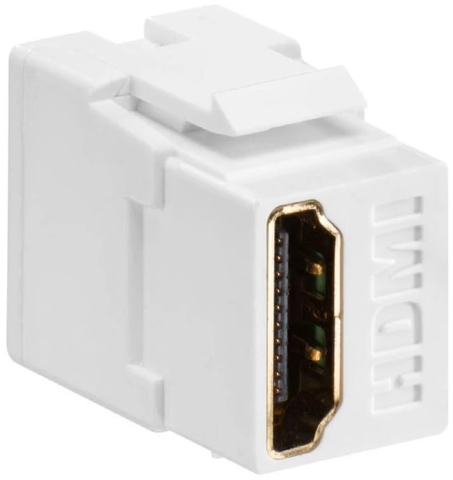 Main image of Feed Through, QuickPort HDMI Connector, 40834-W, White