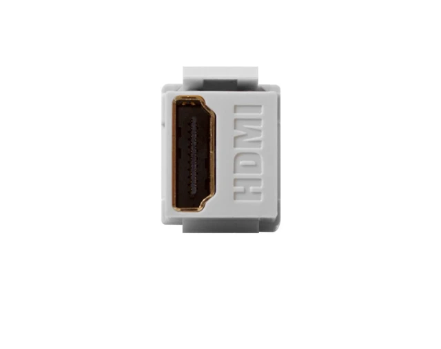Alt view image 3 of 3 - Feed Through, QuickPort HDMI Connector, 40834-W, White