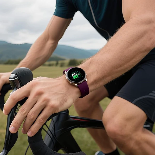 Alt view image 5 of 7 - 8-Pack Silicone Bands for CMF BY NOTHING Watch, Soft Comfortable Sport Straps for CMF Watch Pro/Pro 2 /Pro 3 Smartwatch Men and Women