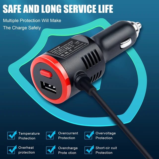 Alt view image 4 of 7 - 41W 12V 2.58A Surface Car Charger, Power Supply for Microsoft Surface Pro 3/Pro 4/Pro 5/Pro 6, Surface Book, Surface Go, Surface Laptop with USB Charging Port(5V 2.1A)