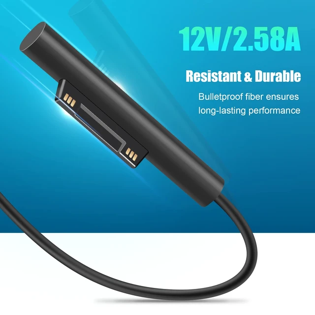 Alt view image 6 of 7 - 41W 12V 2.58A Surface Car Charger, Power Supply for Microsoft Surface Pro 3/Pro 4/Pro 5/Pro 6, Surface Book, Surface Go, Surface Laptop with USB Charging Port(5V 2.1A)