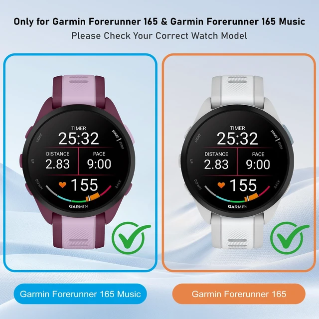 Alt view image 2 of 7 - Screen Protector Case Compatible with Garmin Forerunner 165 & 165 Music, 4-Pack Hard PC Cover with HD Tempered Glass Anti-scratch Shell for Garmin Forerunner 165 & 165 Music (Black+Pink+Beige+Clear)