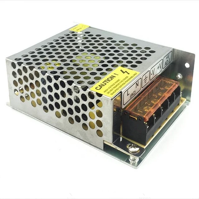 Alt view image 4 of 7 - AC 110V/220V to DC 12V 5A Universal Regulated Switching Power Supply Transformer Adapter LED Driver for CCTV Camera System, Radio,LED Strip,Pixel Lights,Raspberry PI Models