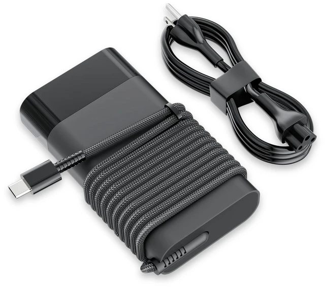 Main image of New 65W 45W Watt Slim Laptop Charger Compatible with HP USB Type C Computer Spectre Envy Elitebook x360 Elite x2 Omnibook Pavilion Chromebook Fast Charging Adapter Portable 20V 3.25A Power Cord