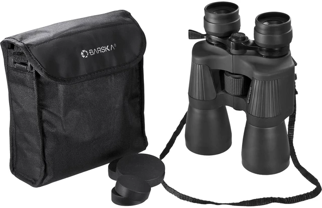 Main image of Gladiator 10-30x50mm Zoom Binoculars Reverse Porro Prism, Fully Coated Optics, BK-7 Prisms, Large Focus Knob, Rubber Armor, Includes Case & Strap