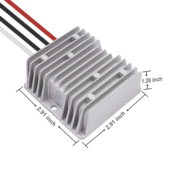 Alt view image 3 of 7 - 24V to 12V 30A 360W Step-Down Transformer DC to DC Buck Converter for Golf Cart Power Supply