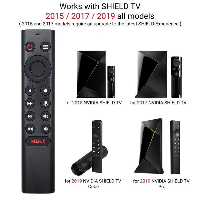 Alt view image 3 of 6 - New P3700 Shield Voice Remote Control, Compatible with NVIDIA Shield TV and NVIDIA Shield TV Pro Streaming Media Player 2015/2017/2019 All Models