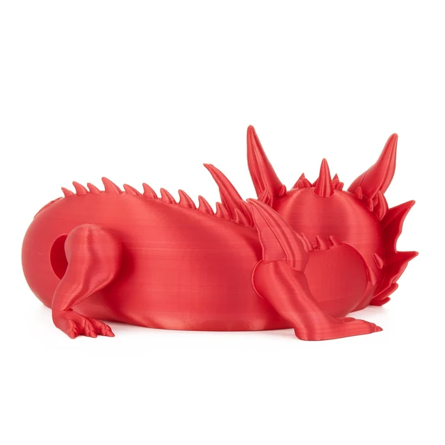 Alt view image 6 of 7 - Dragon Stand for Echo Dot 4th/5th Gen, 3D Printed Dragon Echo Desktop Speakers, Holder for Echo Dot 5th Gen Echo Dot 4th Gen, Made in USA (Red)