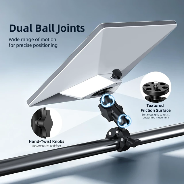 Alt view image 5 of 7 - Starlink Mini Mount, Aluminum Alloy Pipe Rail Clamp Mount Adapter Compatible with RV Camper, Boat, Jeep, UTV, Ladder, Roof Rack, Pole, Rail, Handlebar for Starlink Mini Roam Accessories (2025/2026)