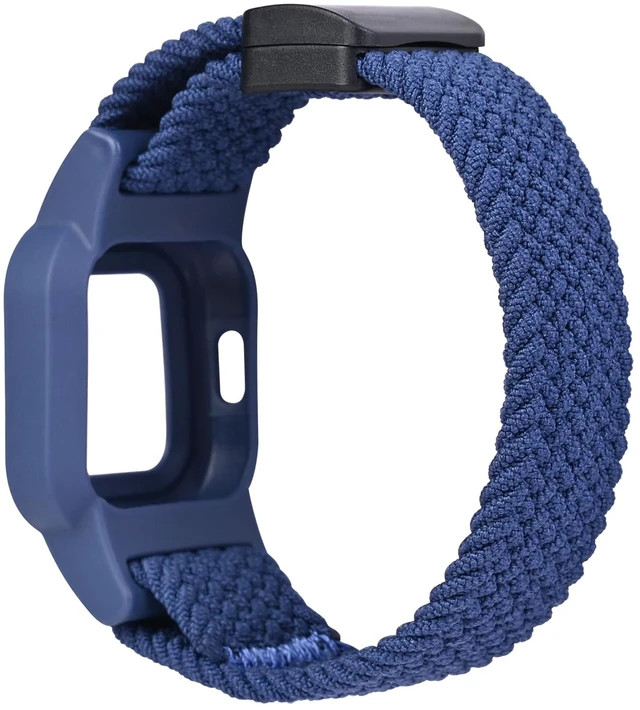Main image of Nylon Strap Compatible with Garmin Vivofit Jr. 3 Bands Watch Sport Hoop&Loop Wristband - Black