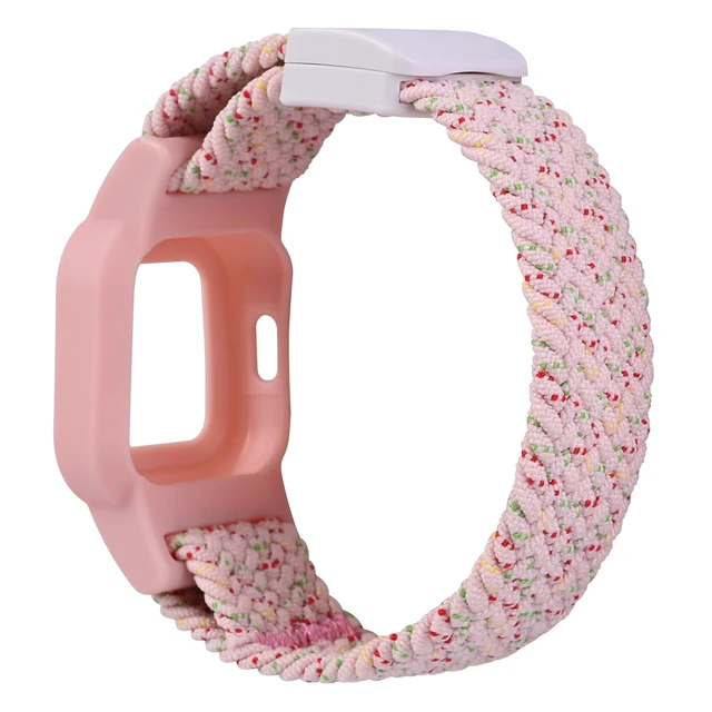Alt view image 2 of 4 - Nylon Strap Compatible with Garmin Vivofit Jr. 3 Bands Watch Sport Hoop&Loop Wristband - Black