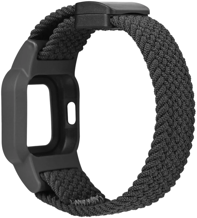 Alt view image 3 of 4 - Nylon Strap Compatible with Garmin Vivofit Jr. 3 Bands Watch Sport Hoop&Loop Wristband - Black