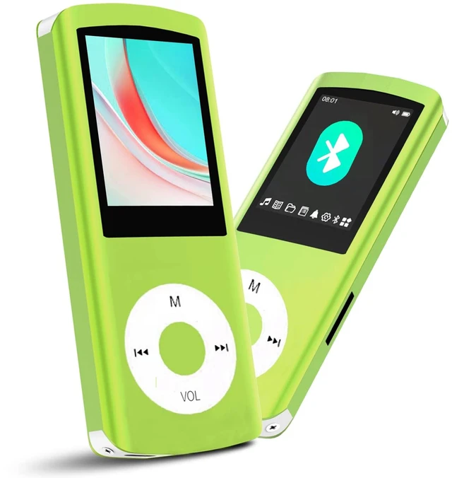 Main image of 64GB MP3 Player, Hotechs MP3 Music Player with Slim Classic Digital LCD 1.82'' Screen Mini USB Port with FM Radio, Voice Record (Green)