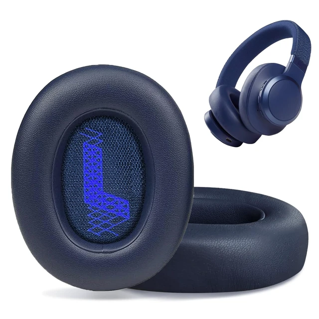 Main image of Replacement Ear Pads for JBL E65 (E65BT E65BTNC)/Live 650 (650NC 650BTNC)/Live 660 (660NC 660BTNC)/Duet NC Over-Ear Headphones, Headset Ear Cushions, Headset Earpads, Ear Cups Cover-Blue