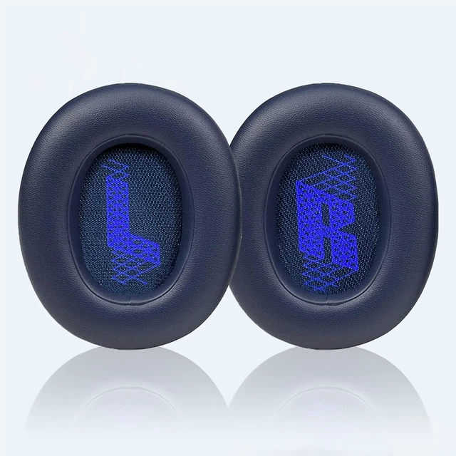 Alt view image 5 of 7 - Replacement Ear Pads for JBL E65 (E65BT E65BTNC)/Live 650 (650NC 650BTNC)/Live 660 (660NC 660BTNC)/Duet NC Over-Ear Headphones, Headset Ear Cushions, Headset Earpads, Ear Cups Cover-Blue