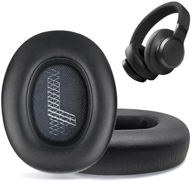 Main image of Replacement Ear Pads for JBL E65 (E65BT E65BTNC)/Live 650 (650NC 650BTNC)/Live 660 (660NC 660BTNC)/Duet NC Over-Ear Headphones, Headset Ear Cushions, Headset Earpads, Ear Cups Cover-Black