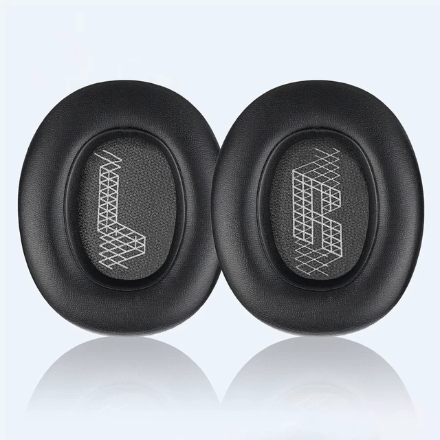 Alt view image 5 of 7 - Replacement Ear Pads for JBL E65 (E65BT E65BTNC)/Live 650 (650NC 650BTNC)/Live 660 (660NC 660BTNC)/Duet NC Over-Ear Headphones, Headset Ear Cushions, Headset Earpads, Ear Cups Cover-Black
