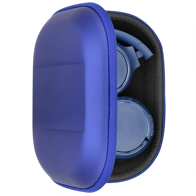 Main image of Shield Headphones Case Compatible with JBL Tune 510BT, Tune 660NC, Tune 560BT, Tune 500BT, Jr 310BT, Replacement Hard Shell Travel Carrying Bag with Cable Storage (Blue)