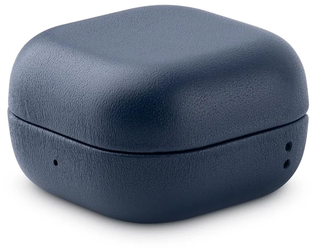 Main image of Leather Case for Samsung Galaxy Buds4 & Buds 4 Pro (2026) - Blue Made of Top Grain Leather - Handmade Drop Protection Hard Shell Cover - Samsung Buds 4 Case Cover with Lanyard (Not for buds3