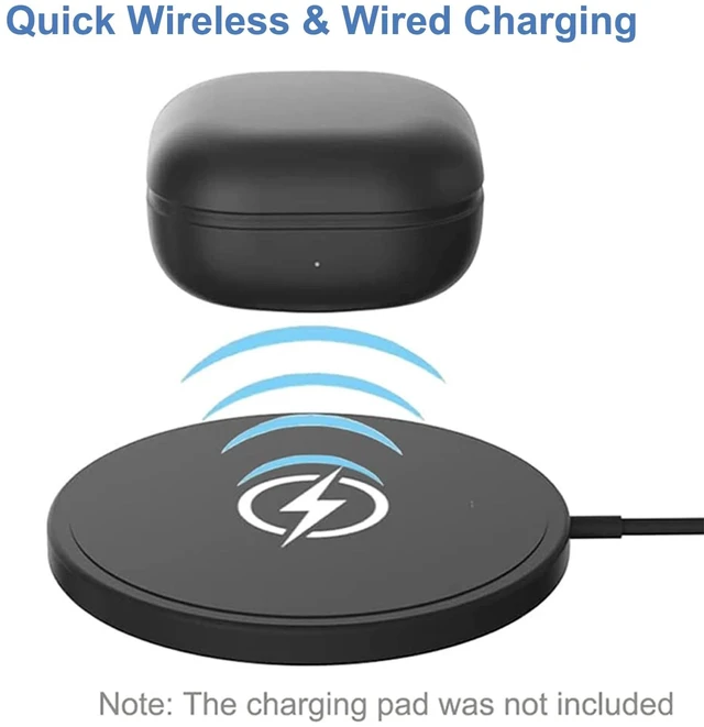 Alt view image 3 of 6 - Charging Case for Galaxy Buds 2 Pro SM-R510, Charger Station ONLY for Samsung Galaxy Buds 2 Pro Bluetooth Earbuds (Black)