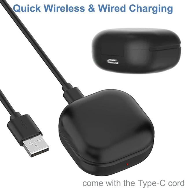 Alt view image 4 of 6 - Charging Case for Galaxy Buds 2 Pro SM-R510, Charger Station ONLY for Samsung Galaxy Buds 2 Pro Bluetooth Earbuds (Black)
