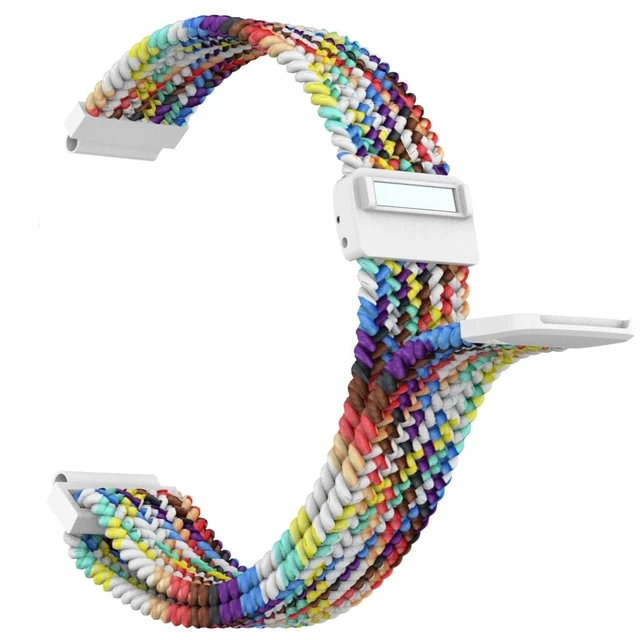 Alt view image 4 of 4 - Nylon Strap Compatible with Garmin Vivofit Jr. 3 Bands Watch Sport Hoop&Loop Wristband - Black