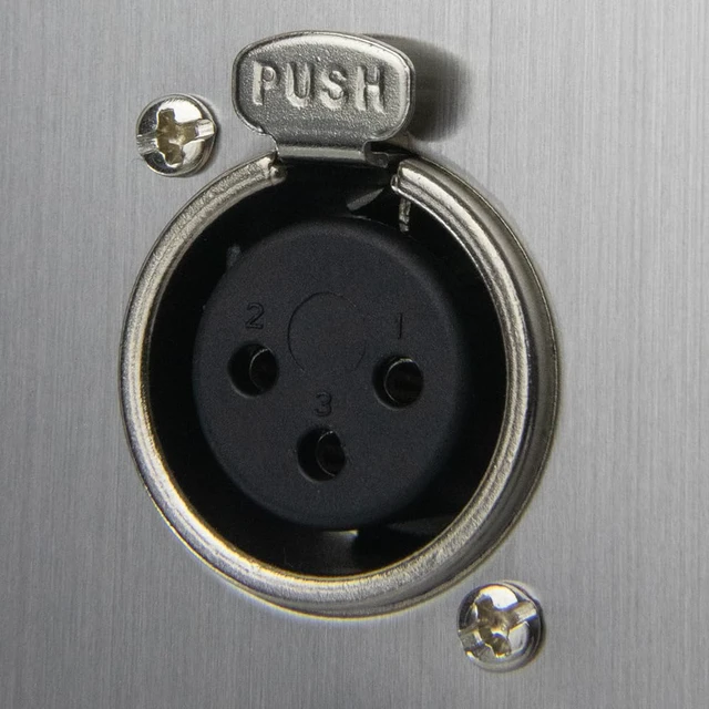 Alt view image 6 of 7 - Saga XLR-F2 Single-Gang Wall Plate w/ (2) Female XLR Connectors