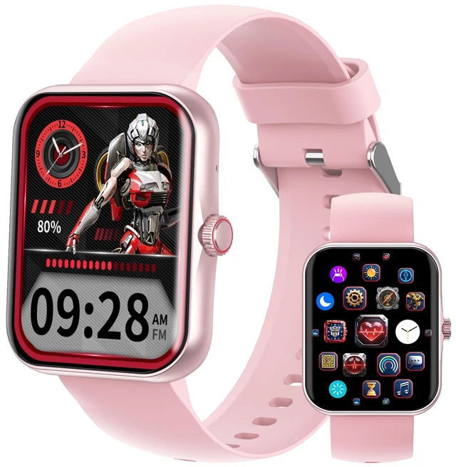 Main image of Fitness Tracker Smartwatch, Kids Smartwatch IP68, Pink Smartwatch for Kids 1.83-inch HD, Voice Calls, Sleep Calories Sports Mode, Pedometer Bluetooth Music Message Notifications