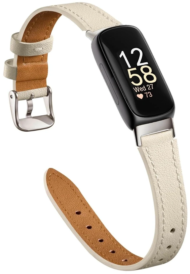 Main image of Slim Leather Band Compatible with Fitbit Inspire 3 Women Leather Strap,Thin,Wristband,for Fitbit Inspire 3 Bands