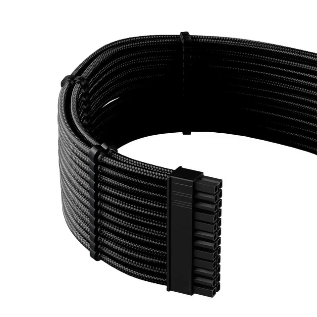 Alt view image 3 of 4 - Pro ModMesh Sleeved 12VHPWR StealthSense Cable Extension Kit (Black, 16-pin to Triple 8-pin)