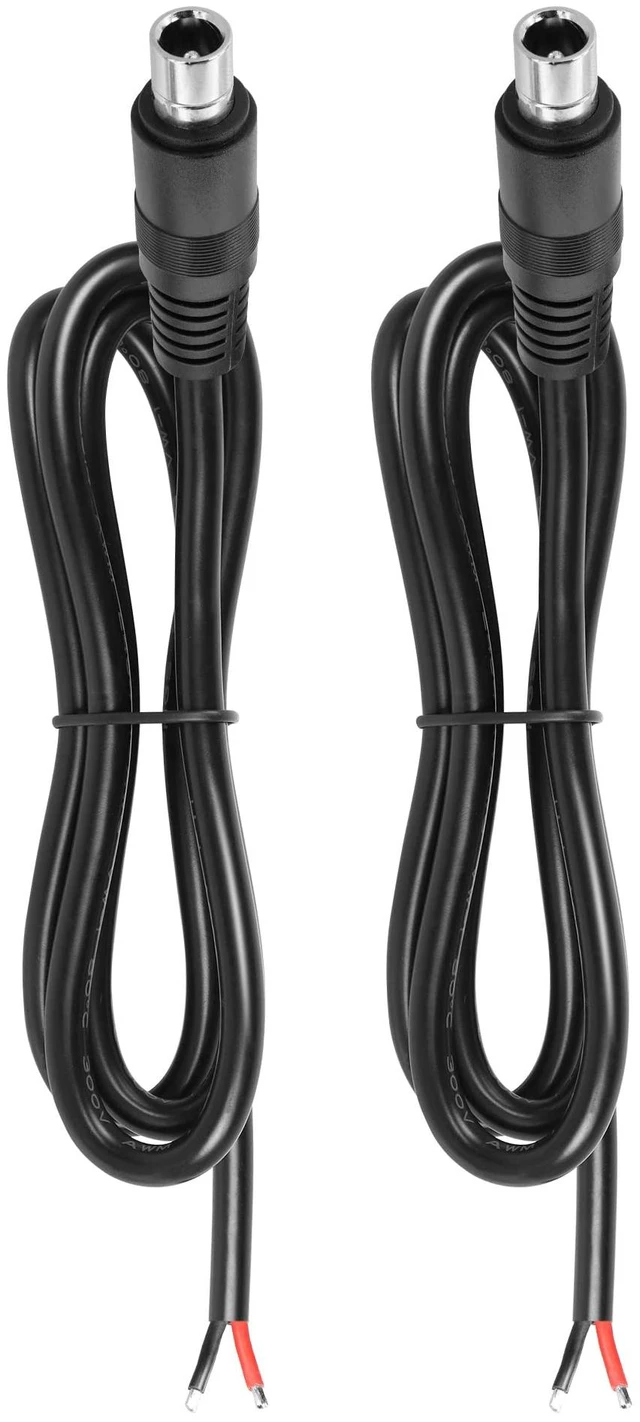 Main image of 2 PCS DC8020 Connector Pigtail Cable, DC 8.0MM x 2.0MM Male Plug to Bare Wire Open End Power Cable, 1m, for Portable Power Station