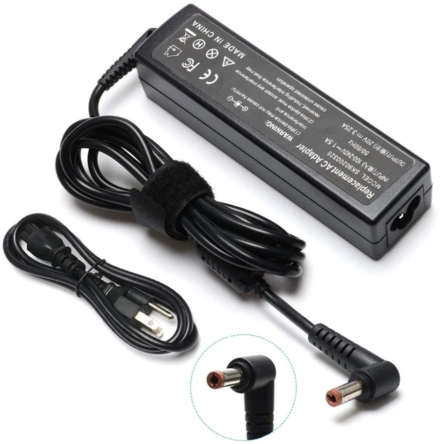 Main image of 65W Laptop Charger Compatible with Lenovo IdeaPad G, B, Y, U, Z,P Series 20V 3.25A AC Power Adapter Cord for G560 B560 G580 G570 G585 G780 N585 V570 B570 B575 Y580 Z500 Z560 Z565 Z570 Z575 Z580