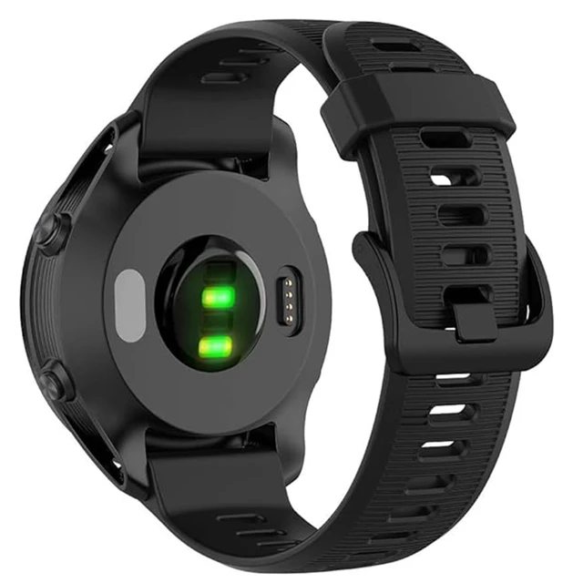 Alt view image 4 of 5 - Waterproof Band Compatible with Forerunner 945/935 Watch Band Soft Silicone Breathable Sports Adjustable Replacement Wristbands for Women Men, Black