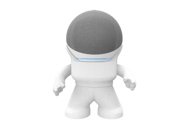 Alt view image 4 of 7 - Alexa Smart Speaker Echo Dot 4th or 5th Gen Desktop Stand Stand Mr. Bill (White)