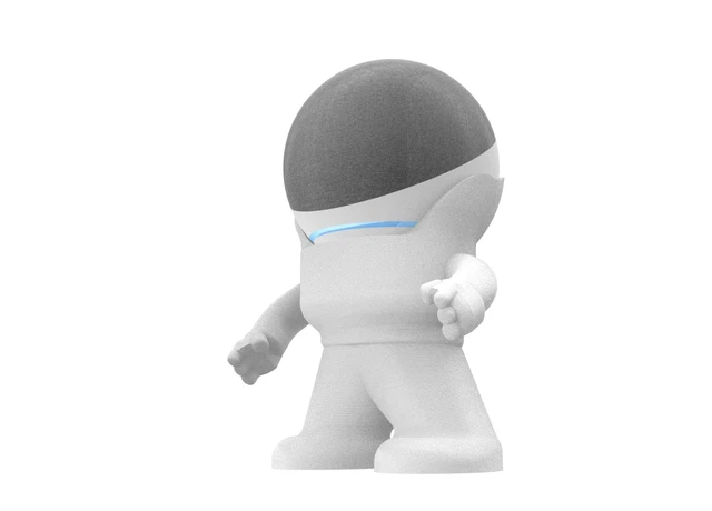Alt view image 7 of 7 - Alexa Smart Speaker Echo Dot 4th or 5th Gen Desktop Stand Stand Mr. Bill (White)