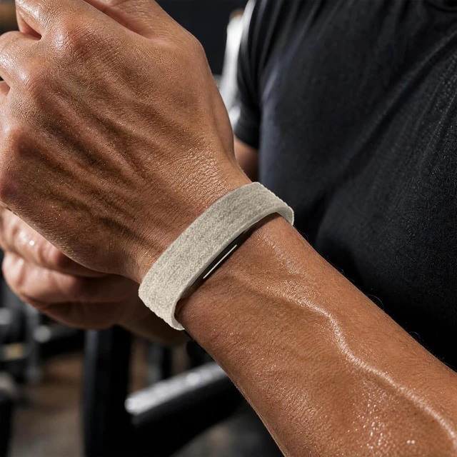 Alt view image 5 of 7 - Nylon Wristband Compatible with Hume Band 2.0 Soft Breathable Hook-and-Loop Adjustable Sport Replacement Strap for Women Men