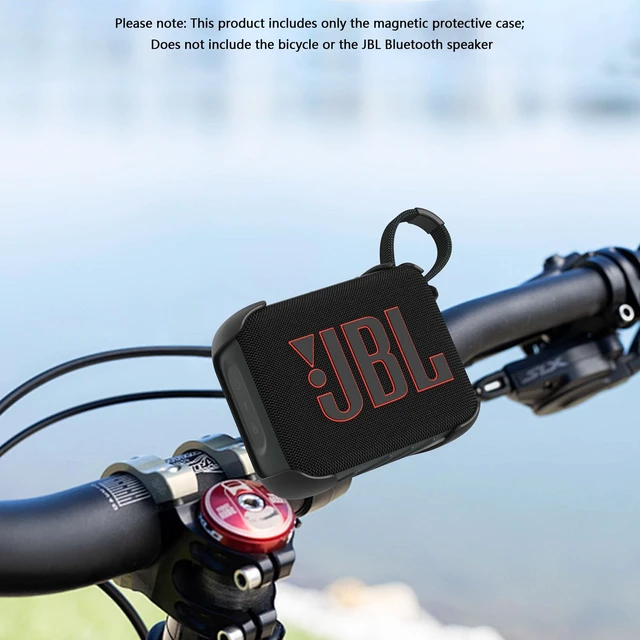 Alt view image 4 of 7 - Shockproof Magnetic Case Holder for JBL GO 4 Speaker, with Anti-Slip Strap,3 in 1 Mount for Refrigerator, Bicycle, Golf Cart, Pole, Motorcycle, RV, ATV, Wall, etc