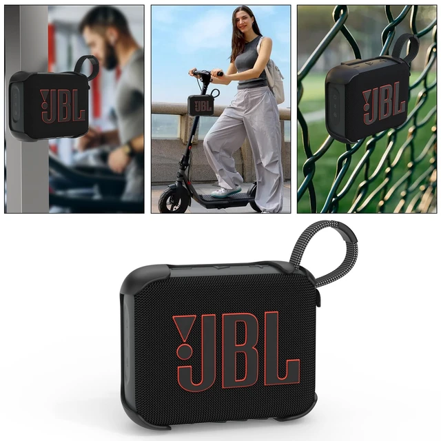 Alt view image 6 of 7 - Shockproof Magnetic Case Holder for JBL GO 4 Speaker, with Anti-Slip Strap,3 in 1 Mount for Refrigerator, Bicycle, Golf Cart, Pole, Motorcycle, RV, ATV, Wall, etc